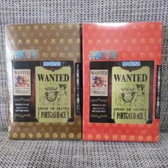 ONEPIECE　ワンピース　メタル手配書　ポートガス・D・エース　限定ゴールド