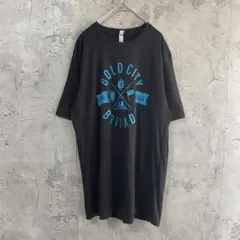 USA古着 両面プリント デザインTシャツ 半袖 ブラック XLサイズ