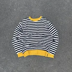 y2k 00s archive 短丈ボーダーロンT長袖カットソーリンガーTシャツ