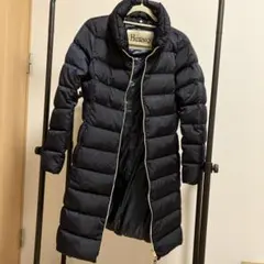 HERNO フード付きネイビー ロングダウンジャケット　42