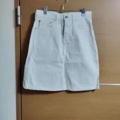 AMERICANA ホワイト デニムタイトスカート