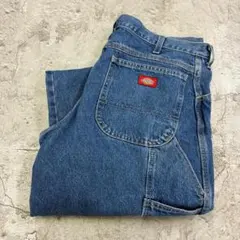 Dickies ディッキーズ デニムペインターパンツ 44 インディゴ 古着