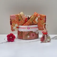 赤ちゃんサイズ　着物　ハンドメイド　お正月　ミニチュア　ドール服　和服