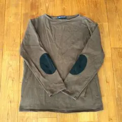 SAINT JAMES ブラウン 長袖 エルボーパッチ