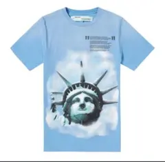 OFF-WHITE 自由の女神 Tシャツ ライトブルー
