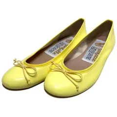 【極美品】ファルファーレ (23.5) バレエシューズ パンプス エナメル 希少のサムネイル
