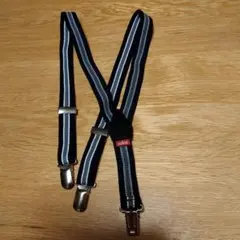 EDWIN ストライプ サスペンダー ネイビー　エドウィン