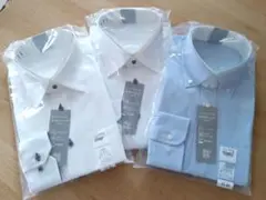 ワイシャツ　43-84　3枚セット　形態安定　ノーアイロン　吸汗速乾　ストレッチ