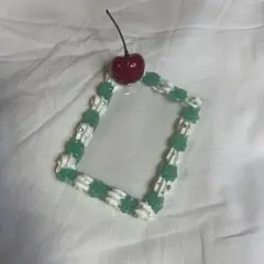 ハンドメイド 硬質ケース トレカケース デコ チェリー クリームソーダ 레트로