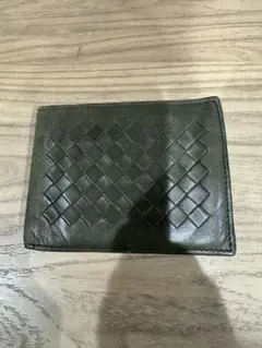BOTTEGA VENETA イントレチャート 二つ折り財布 カーキ