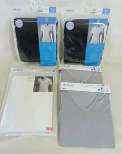 メンズ　肌着　Mサイズ　5点セット　VネックT　エアリズム　セブンプレミアム