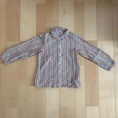 MIKI HOUSE チェック柄 長袖シャツ サイズ120