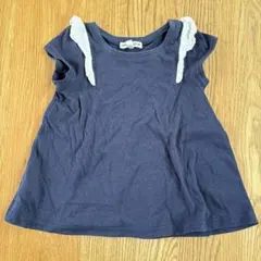 any FAM Tシャツ 110 ネイビー レース付き
