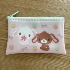 サンリオキャラクターズフラットポーチ シュガーバニーズ ビニールポーチ セリアのサムネイル