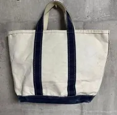 【80's 2色タグ】LL Bean トートバッグ M ネイビー