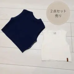 BREEZE ニットベスト ネイビー
