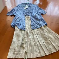 Natural Beauty Basic ライトブルードルマンカーディガン