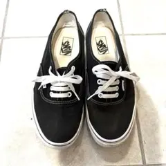 VANS 27cm オーセンティック ブラック ヴァンズ 黒 スニーカー
