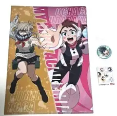 くら寿司 ヒロアカコラボ 緑谷出久 缶バッチ クリアファイル トガヒミコ お茶子