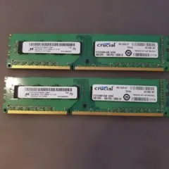 53)Crucial 4GB DDR3 12800U メモリー2本セットのサムネイル
