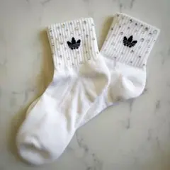 adidas ソックス　靴下　ラインストーン　ムーンライト