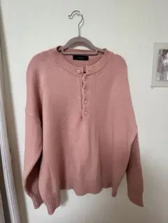 Doula Doula ピンク 長袖セーター