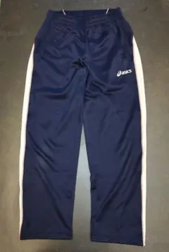 asics ネイビージャージパンツウエスト79〜85サイズL