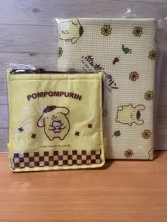 テ押８　サンリオポムポムプリンオリジナルレジャーシート保冷バッグ