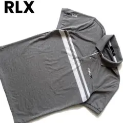 RLX アールエルエックス　ラルフローレン　ポロシャツ　メンズ　S グレー　ロゴ