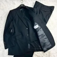 【美品】 メンズティノラス 3P セットアップスーツ L ブラック フォーマル MEN'S TENORAS - 極美品 メンズティノラス 3ピース スーツ