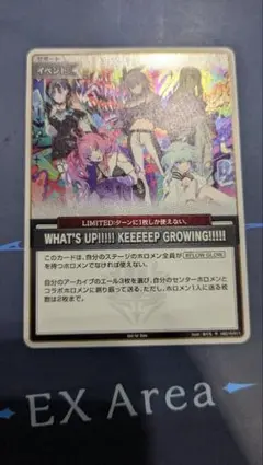 What's up!! keeeeep Growing!!!!! プロモ ホロカ - メルカリ