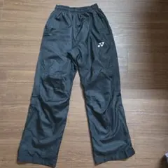 YONEX ブラック ウォームアップパンツ JP SS