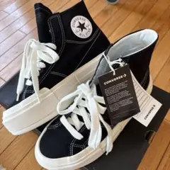 CONVERSE ブラック ハイカットスニーカー