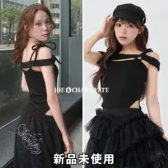 ダーリッチ darich フロントオープンオフショルカットボディスーツ BLKのサムネイル