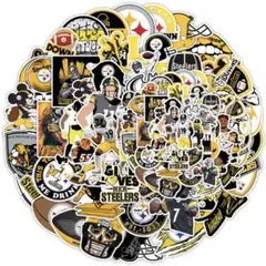 【50枚】NFL ピッツバーグスティーラーズ ステッカーセット レア 防水 ロゴ