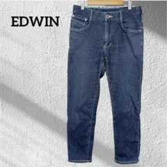【日本製】EDWIN ジャージーズ テーパード デニム S〜M相当 濃紺