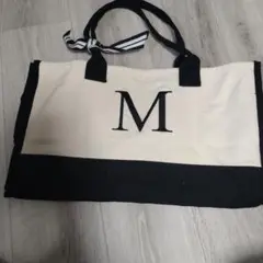 【美品】イニシャルM　トートバッグ