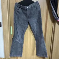 グレー ブーツカットデニム 76-99サイズ