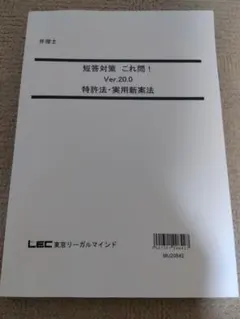 ★専用　2024 弁理士　最新版　短答対策　これ問！　条約➕不正/著作　二冊 弁理士試験 体系別短答式 枝別過去問題集 2024年度版 [特許法