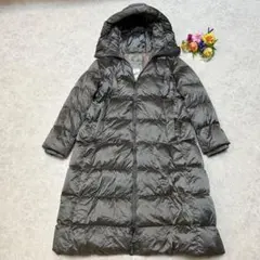 美品 マックスマーラ MaxMara SEIPA ロングダウンコート 38グレーのサムネイル