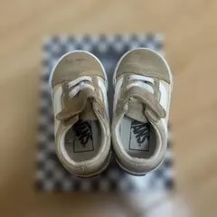 VANS ベージュホワイト スニーカー　13センチ