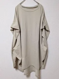 ミーティス ビッグシルエット フレンチスリーブ ボックスTシャツ チュニックのサムネイル