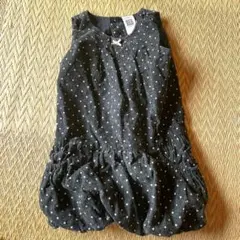 carter's 12ヶ月用 ドット柄ノースリーブワンピース