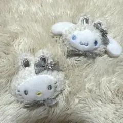 サンリオ ふわふわスノーラビット 前髪クリップ シナモン キティ