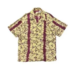 50s SURF & SUN レーヨン アロハシャツ ビンテージ オープンカラー