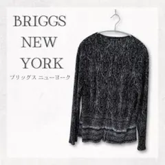 BRIGGS NEW YORK カーディガン 羽織り ストレッチ L〜XL 美品