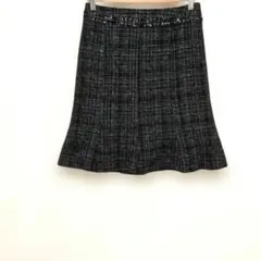 フレアスカート ブラック　ツイード　きれいめ　M C.D.S BASIC