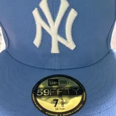 NEW ERA59FIFTY ニューヨークヤンキース ライトブルー海外