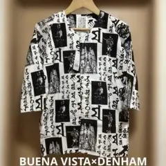 BUENA VISTA×DENHAM 宵宵祇園　梵字柄鯉口シャツ　新品のサムネイル