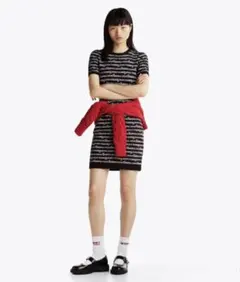 Tommy Jeans ロゴプリント 半袖ワンピース